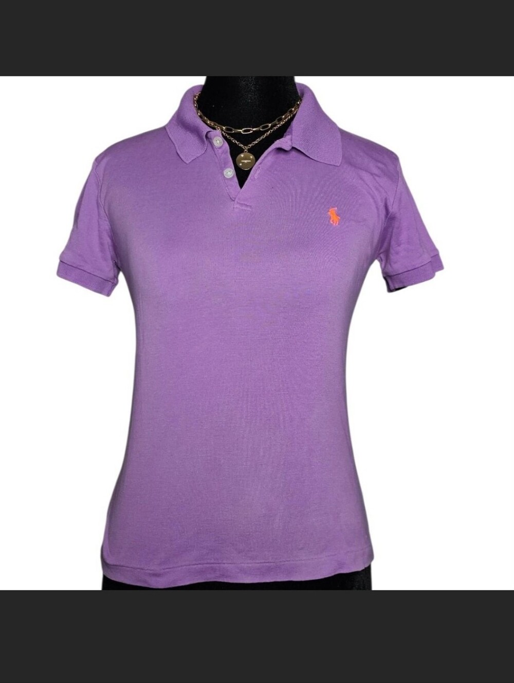 Ralph Lauren Purple Short-Sleeve Polo Top